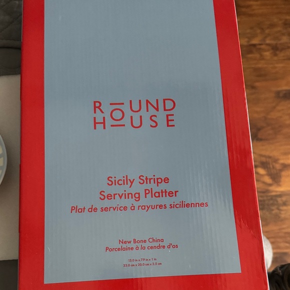 Sicily Stripe Serving Platter - Picture 2 of 2